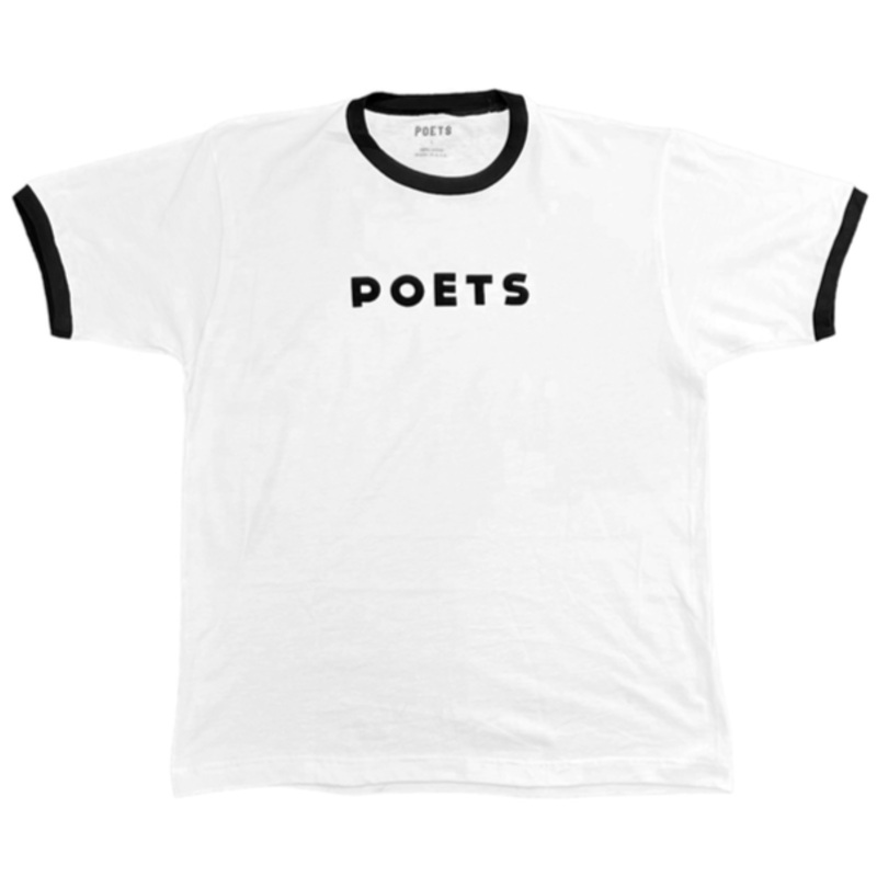 Poets Base Ringer T-Shirt (White)