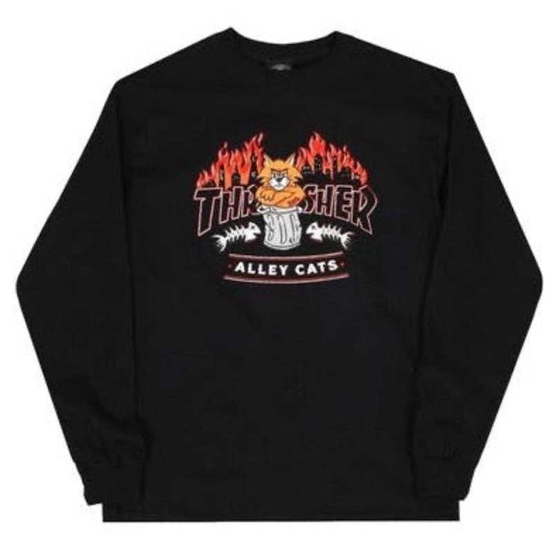 Thrasher Alley Cats L-S Shirt|S|M|L|XL
