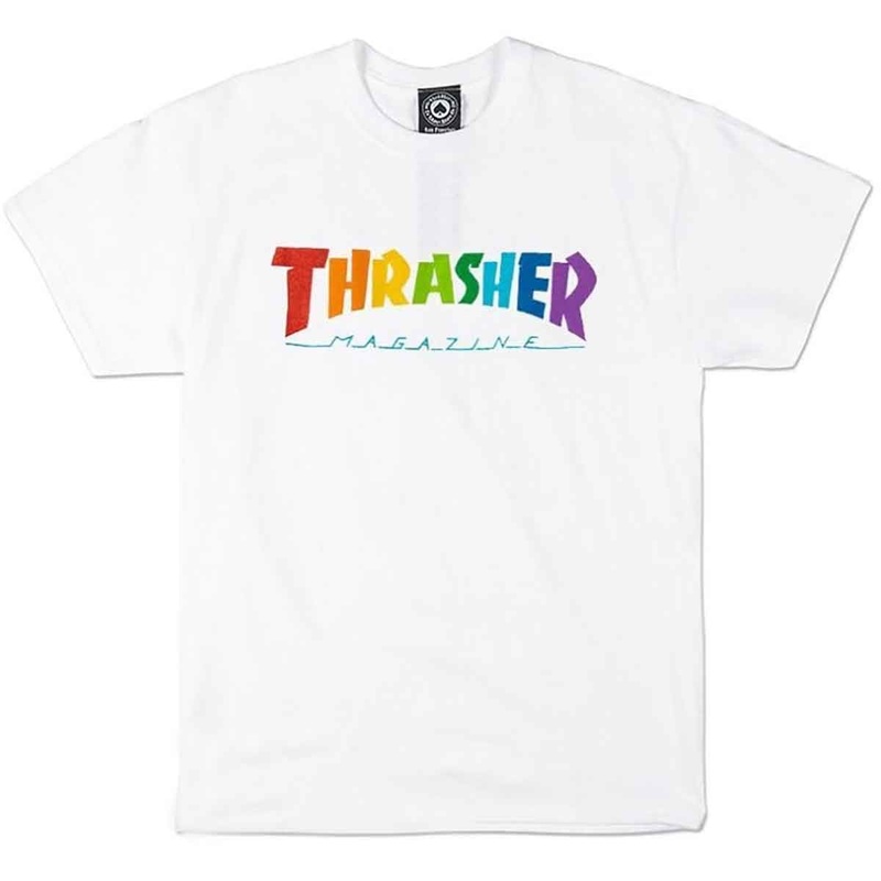 Thrasher Rainbow Mag T-Shirt (White)