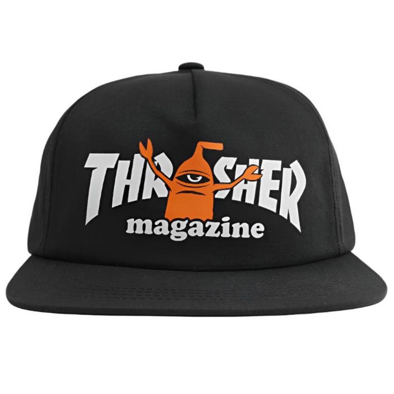 Thrasher x Toy Machine Sect Logo Snapback Hat (black)