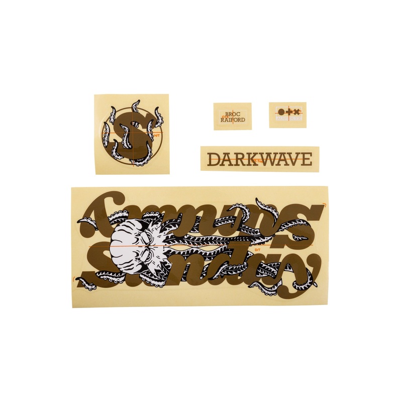 Sunday Darkwave Frame Sticker Kit ( Matte Gold / Octopus )