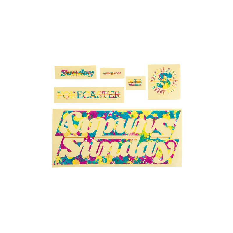 Sunday Forecaster Frame Sticker Kit (Gloss Splatter)