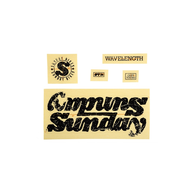 Sunday Wavelength Frame Sticker Kit (Matte Black)