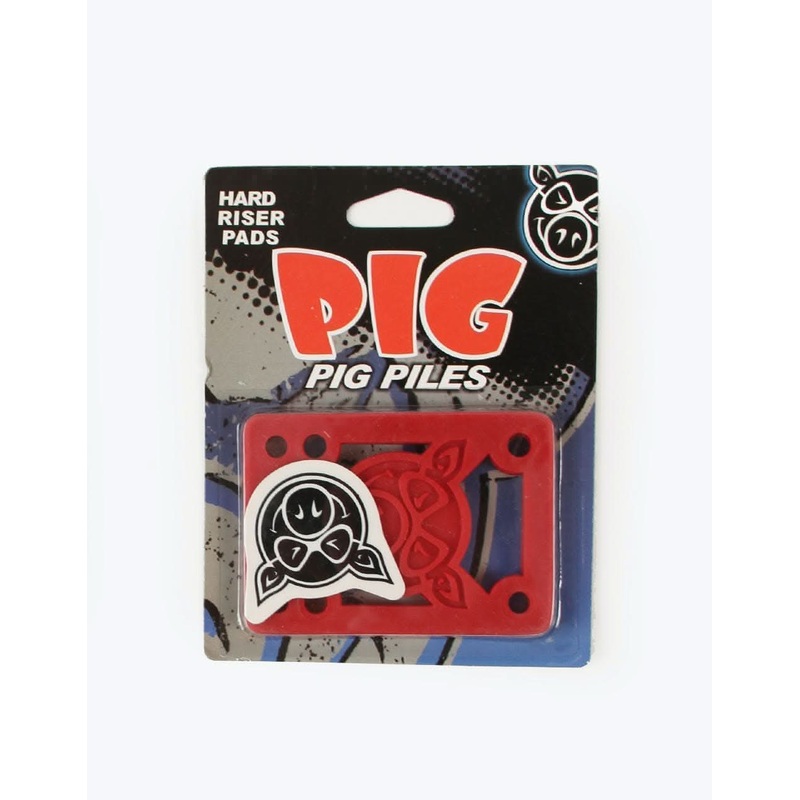 Pig Hard 1/8 Riser Pads – Red|One Size