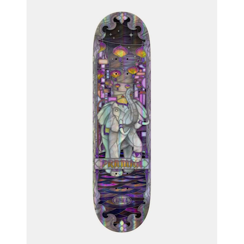 Real Praman Holographic Cathedral Skateboard Deck – 8.5
