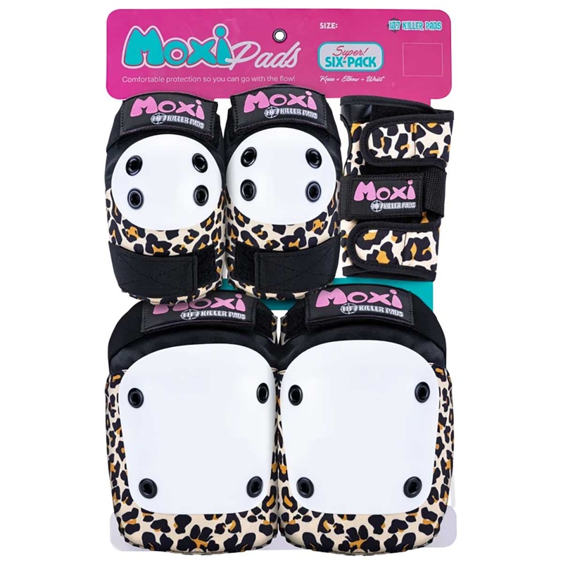 187 Adult Six Pack Pad Set – Moxi – Leopard
