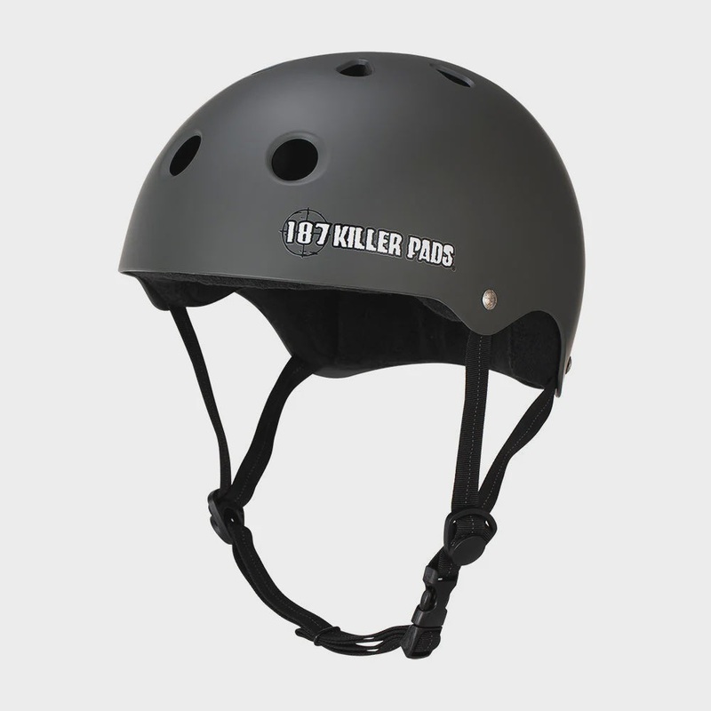 187 Pro Skate Helmet w Sweatsaver – Matte Charcoal