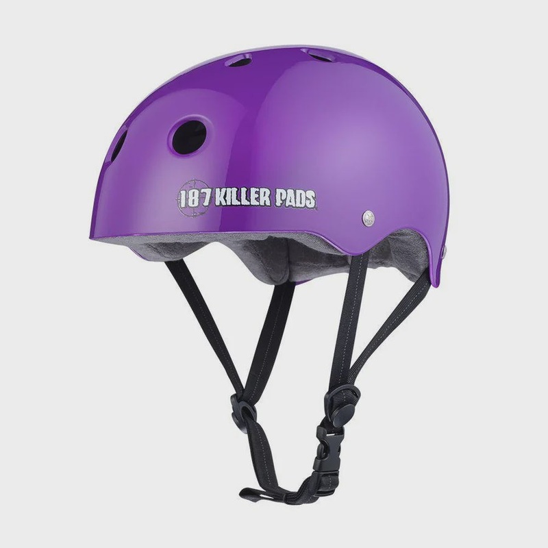 187 Pro Skate Helmet w Sweatsaver  – Purple Gloss