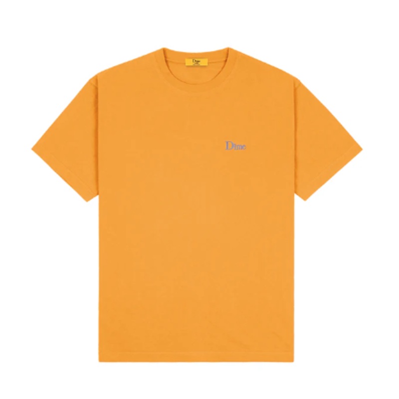 Dime Classic Small Logo T-Shirt – Squash Yellow