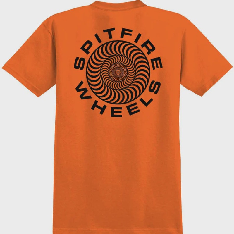Spitfire Classic ’87 Swirl T-Shirt – Orange/Black