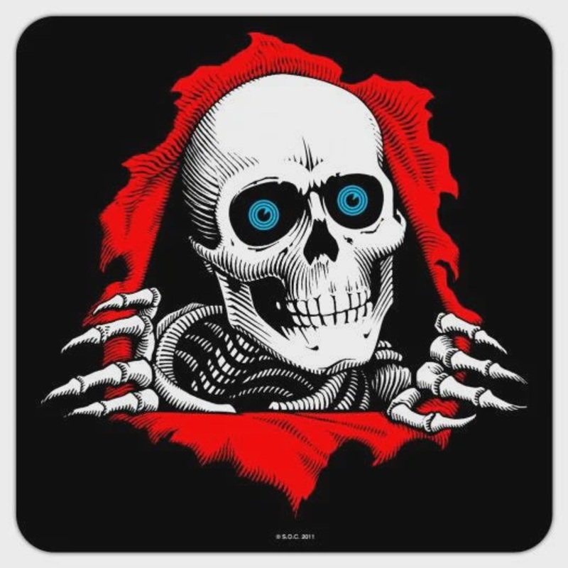 Powell Ripper Sticker 12|Black|Clear