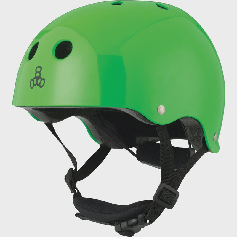 Triple 8 Lil 8 Dual Certified Helmet w/EPS – Neon Green Gloss