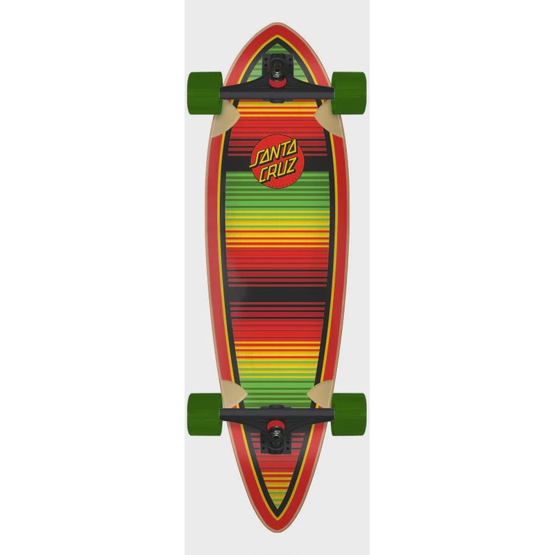 anta Cruz Serape Dot Pintail Longboard Complete
