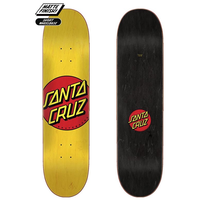 Santa Cruz Classic Dot Deck|7.75″ Yellow|8.0″ White|8.25″|8.5″