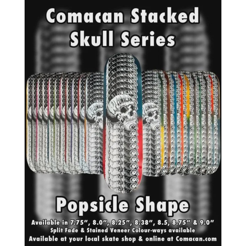Stacked Skull Deck|8.25″|8.75″