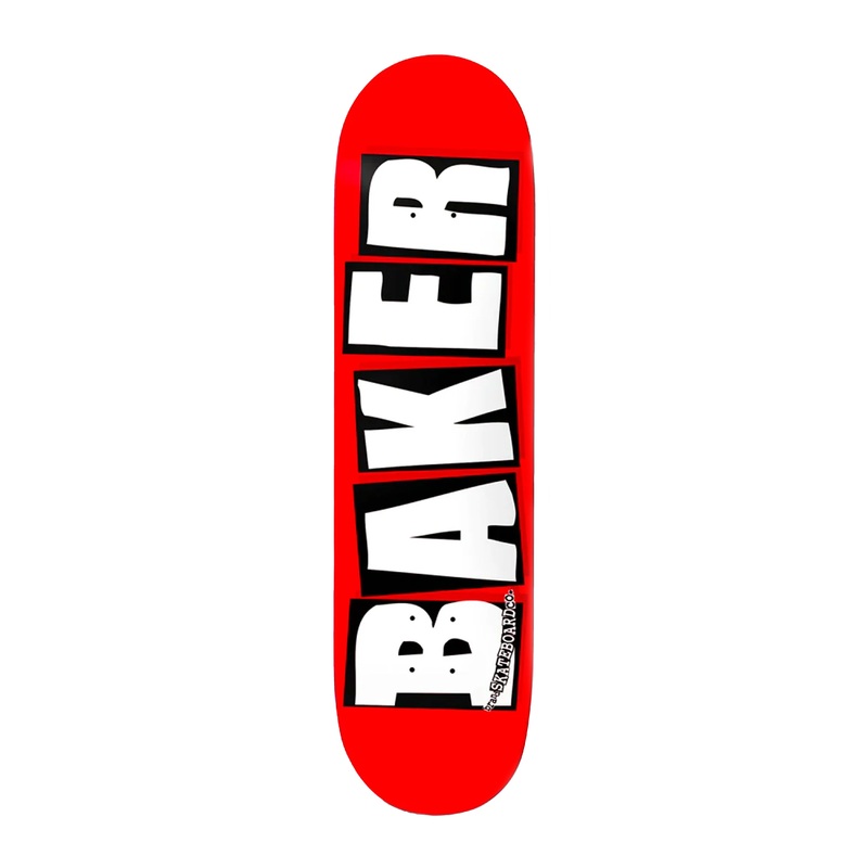 Baker Brand Logo White Skateboard Deck 8.5