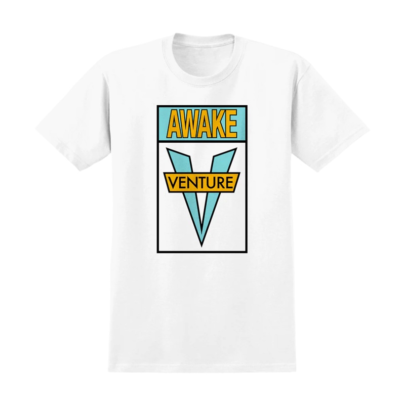 Venture Awake T-Shirt White/Teal