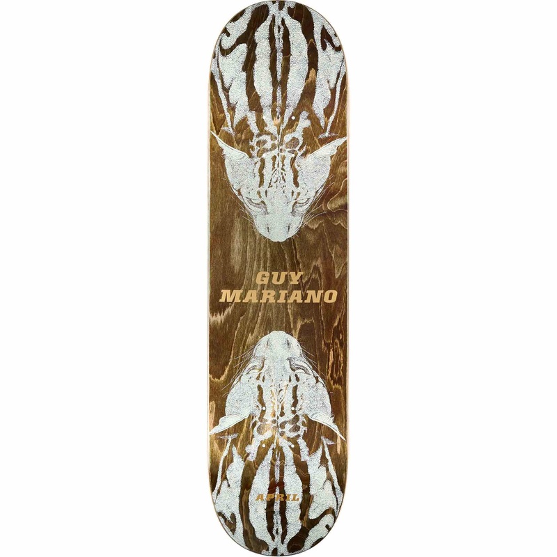 April Guy Mariano Cheetah Skateboard Deck 8.5