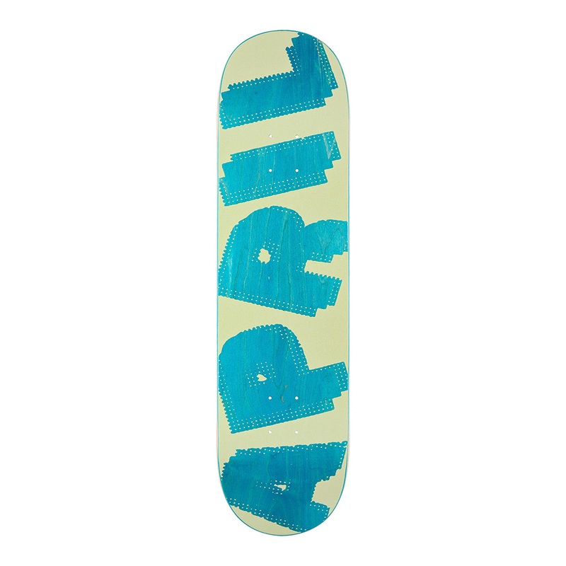 April Halftone Blue/Yellow Skateboard Deck 8.125