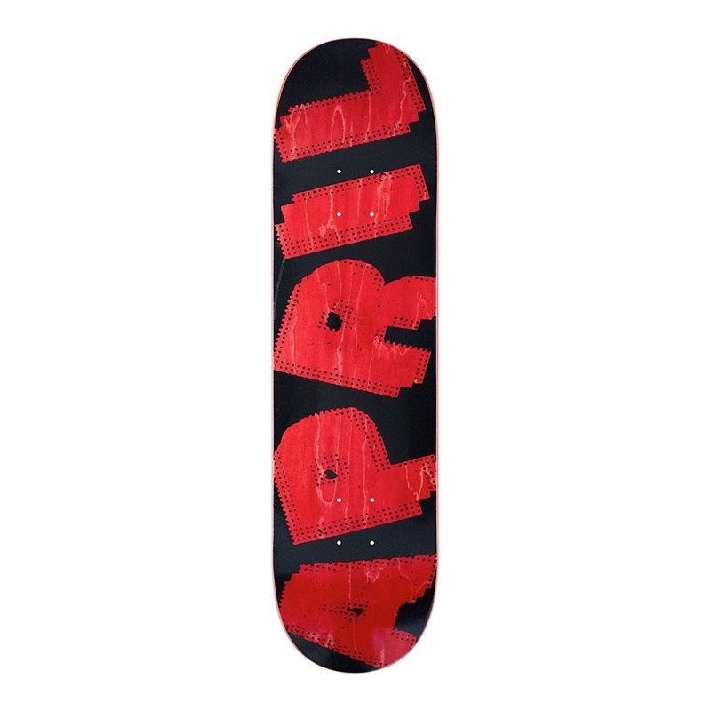 April Halftone Red/Black Skateboard Deck 8.25