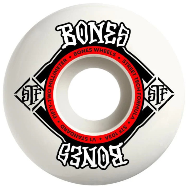 Bones Street Tech Formula Sidecut V5 103A Skateboard Wheels 52mm