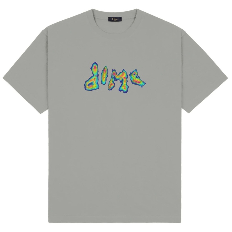 Dime Topo Logo T-Shirt Gravel|M|L|XL