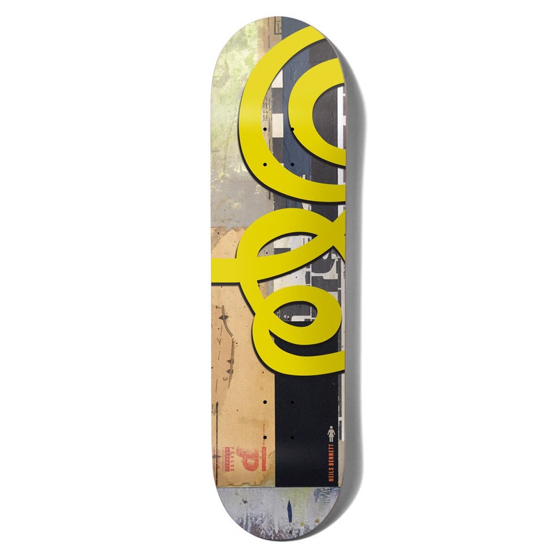 GIRL NIELS BENNETT JENKINS 30 SWIRLS SKATEBOARD DECK