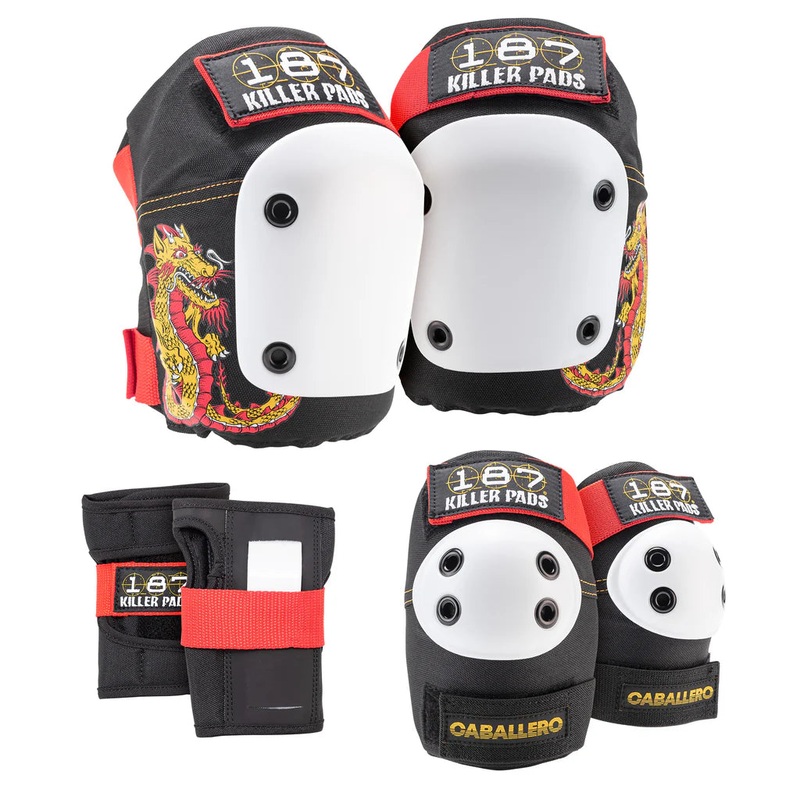 187 TRIPLE 8 SIX PACK PAD SET|STEVE CABALLERO|JR|XS|S/M|L/XL