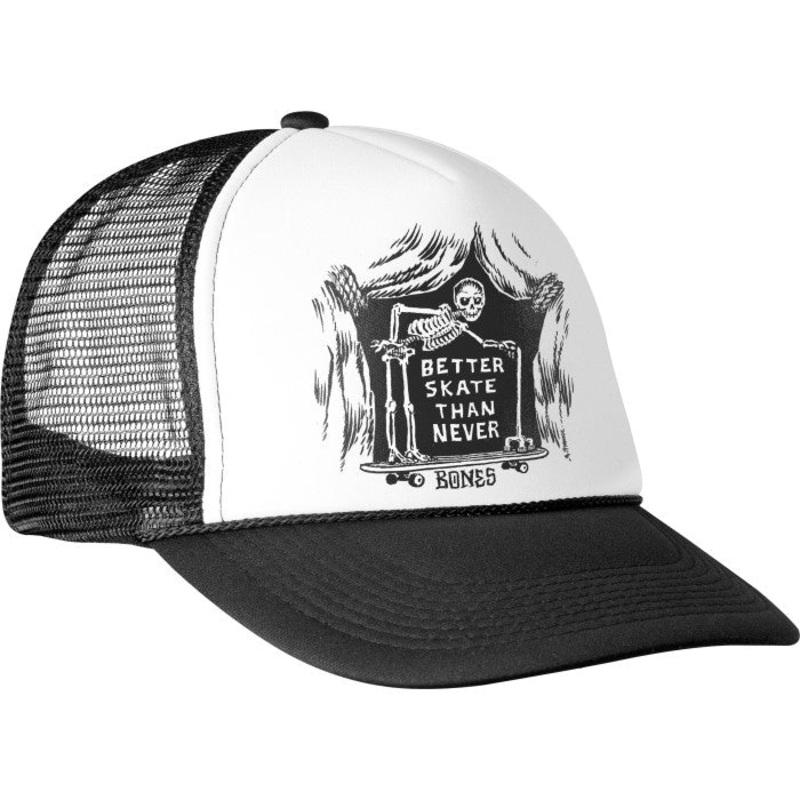 BONES WHEELS TRUCKER HAT|BETTER SKATE THAN NEVER