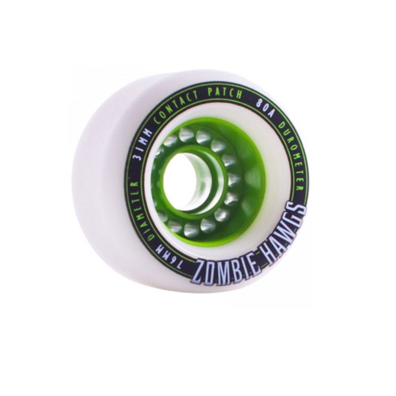 Hawgs 76mm Zombie Hawgs Wheels (White)