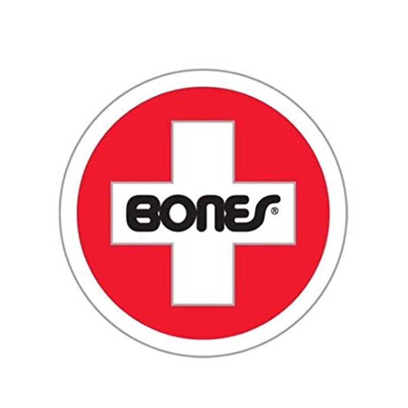 Bones Swiss Bearings Logo Sticker Red 15cm