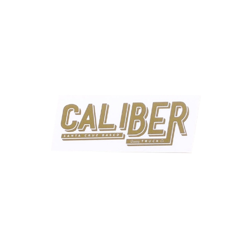 Caliber Truck Co Gold Sticker