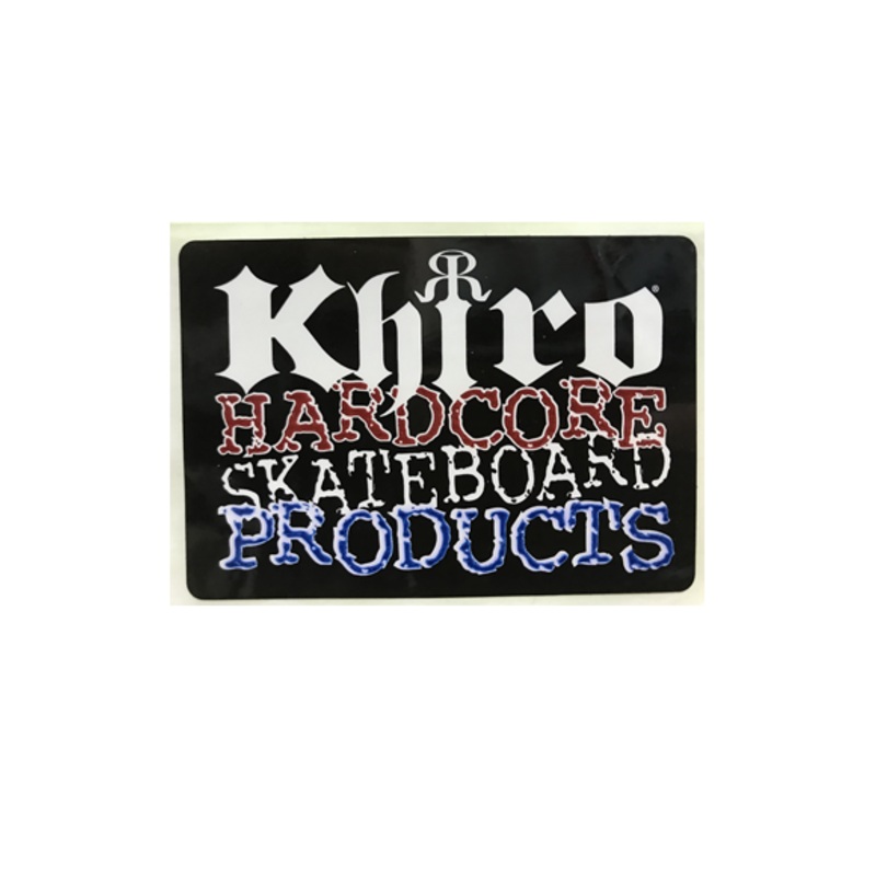 Khiro Hardcore Skateboard Products Sticker