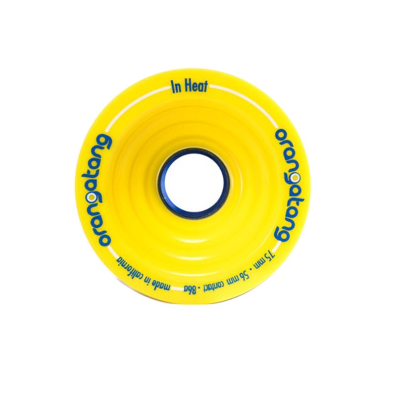 Orangatang In-Heat Wheels 75mm 86a (Yellow)