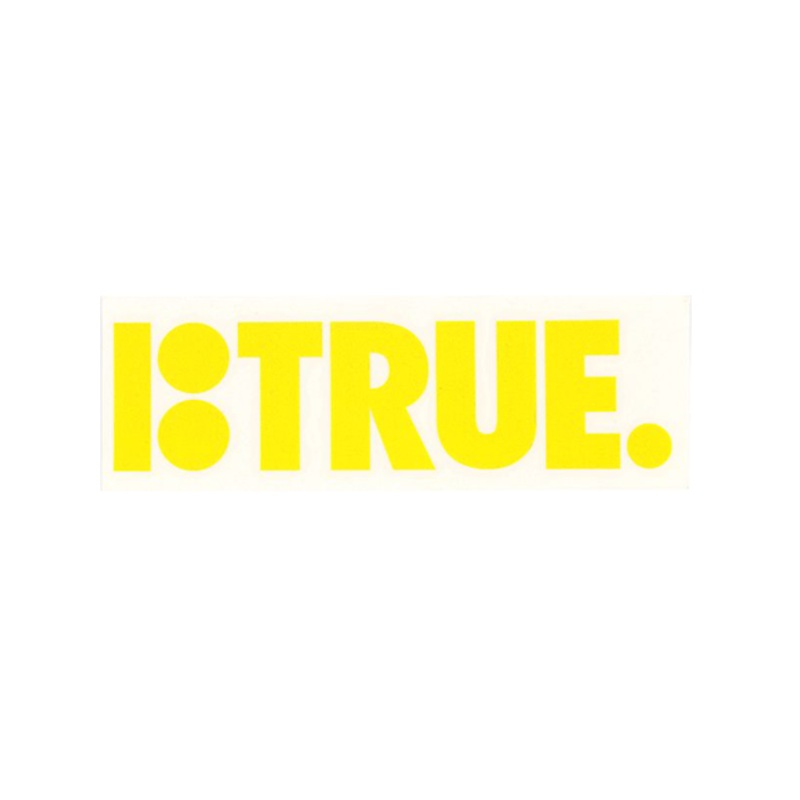 Plan B True Sticker Yellow