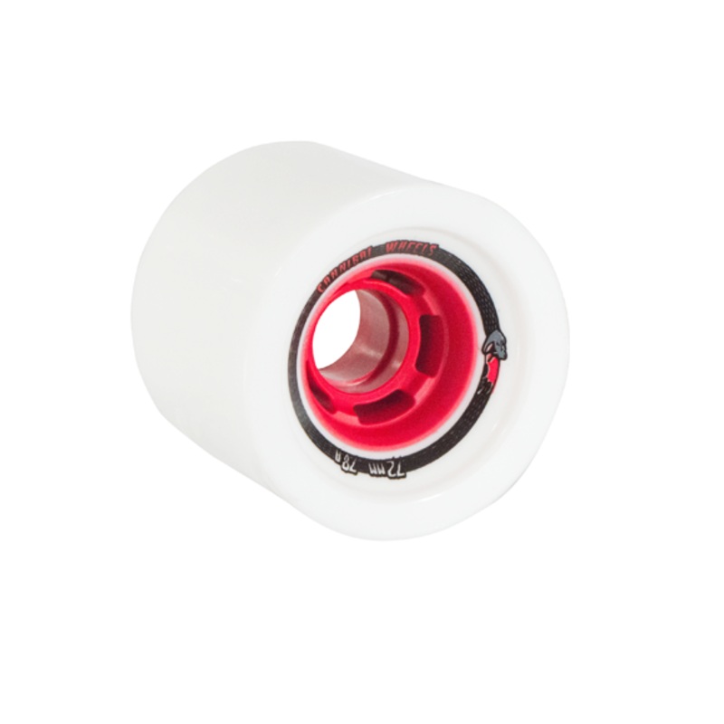 Venom Wheels Cannibals Cobra Core White 72mm (Red Core)