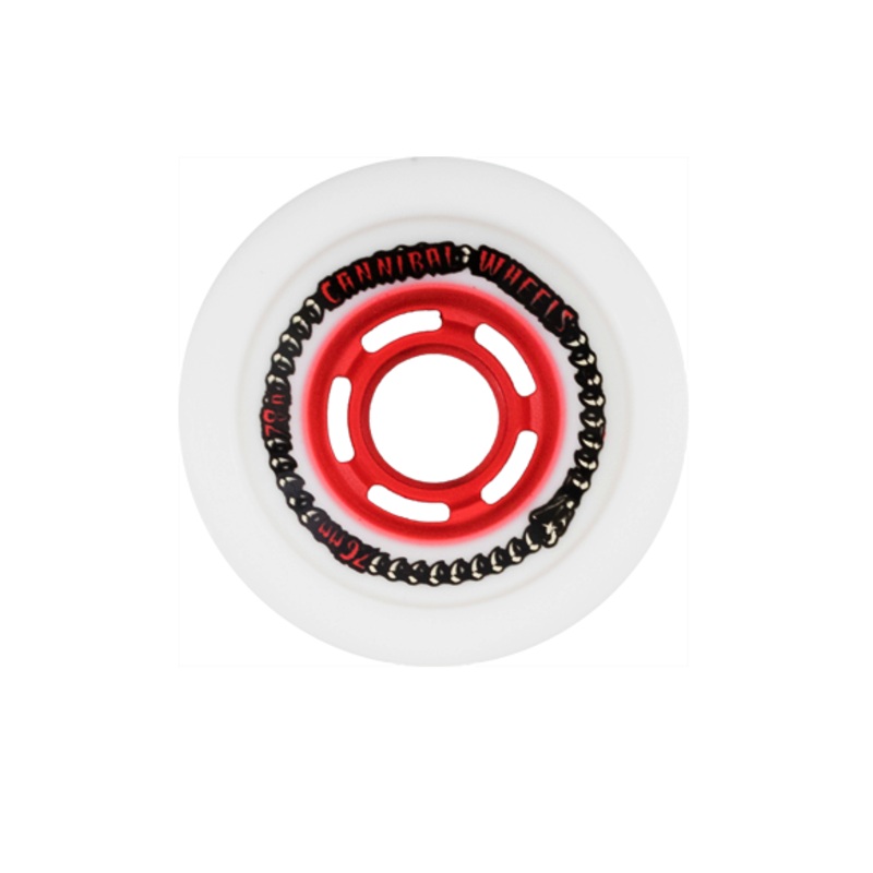 Venom Wheels Cannibals Cobra Core White 76mm (Red Core)