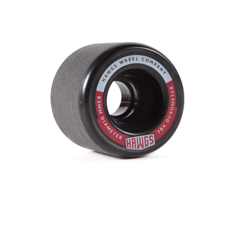 Hawgs Fattys 63mm 78a Wheels (Black Stone Ground)
