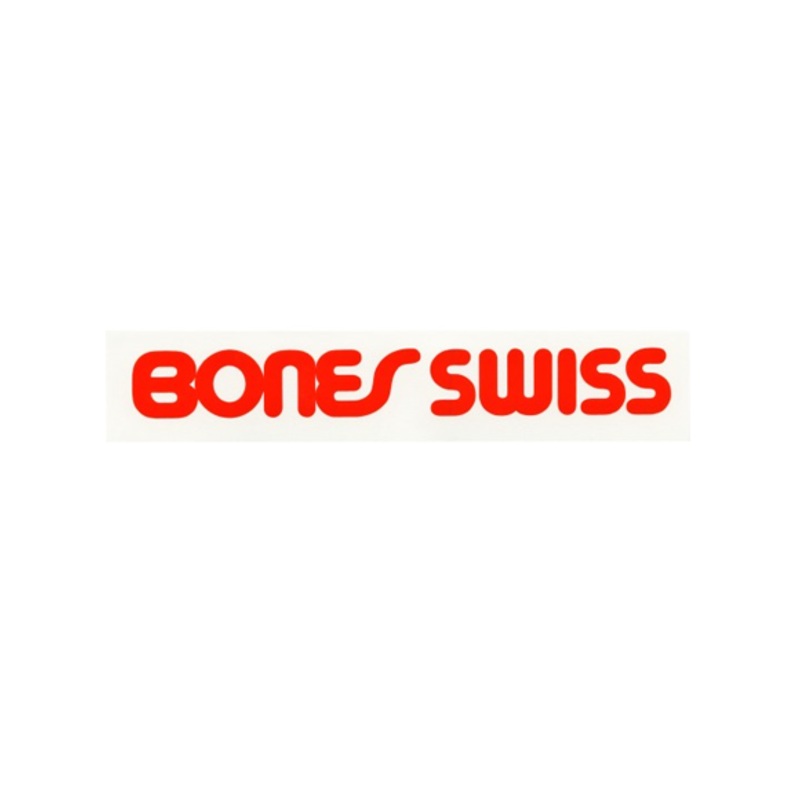 Bones Swiss Bearing Type Sticker Red