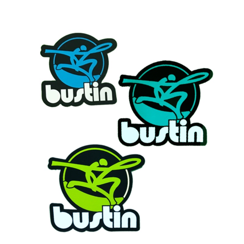 Bustin Board Round Sticker|Blue|Green|Mint
