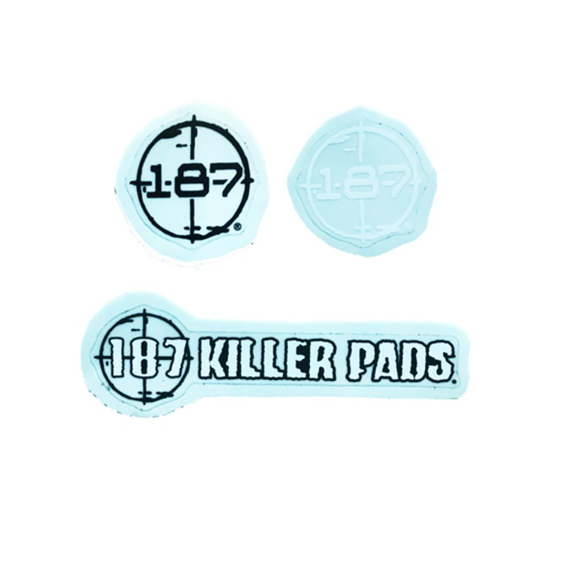 Killer Pads Stickers|Black 187|White 187|Black and White Killer Pads