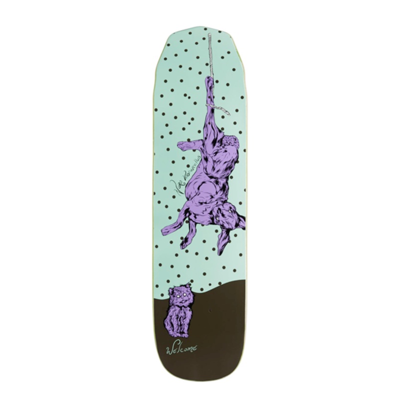 Welcome Fairy Tale On Wicked Mini Skateboard Deck – Teal/Black – 7.60
