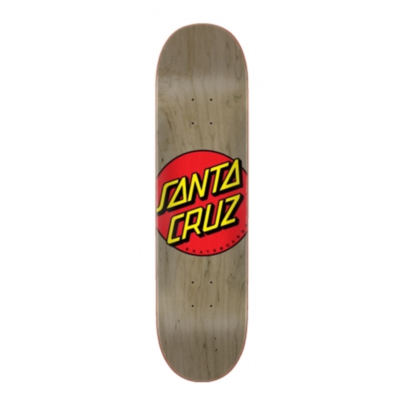 Santa Cruz Classic Dot Brown Skateboard Deck 8.375
