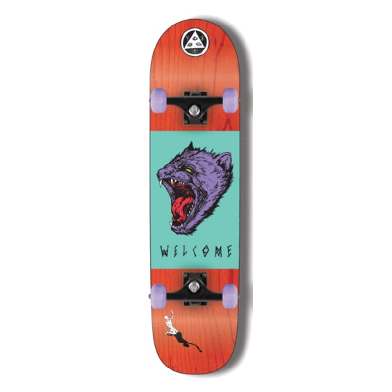 Welcome Tasmanian Angel Skateboard Complete – Orange Stain – 7.75