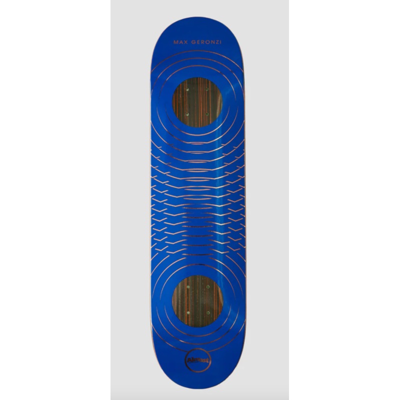 Almost Knock Out Rings Impact Skateboard Deck Max Blue Deck 8