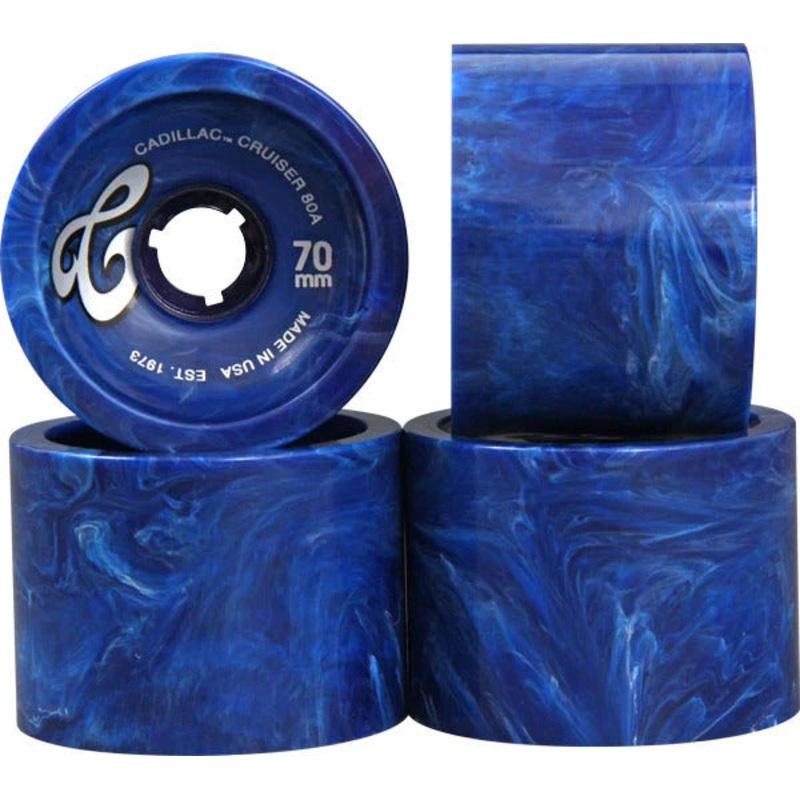 Cadillac Wheels Cruisers 70mm 80A Blue Marble