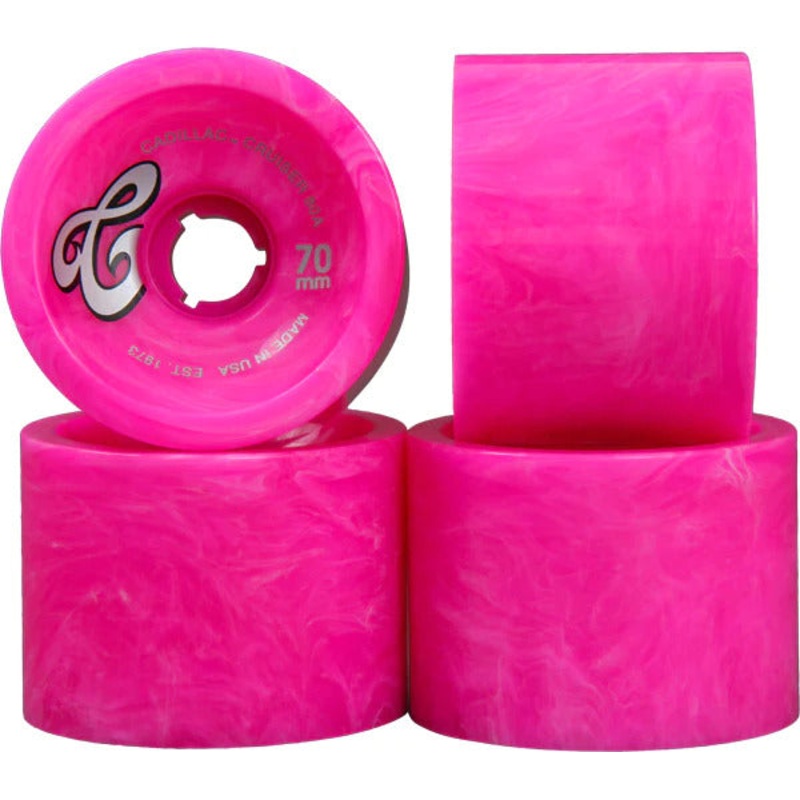 Cadillac Wheels Cruisers 70mm 80A Pink Marble