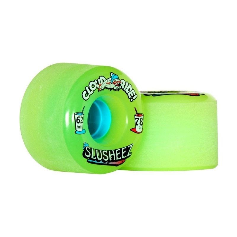Cloud Ride Wheels Slusheez Lime Green 62mm 78a