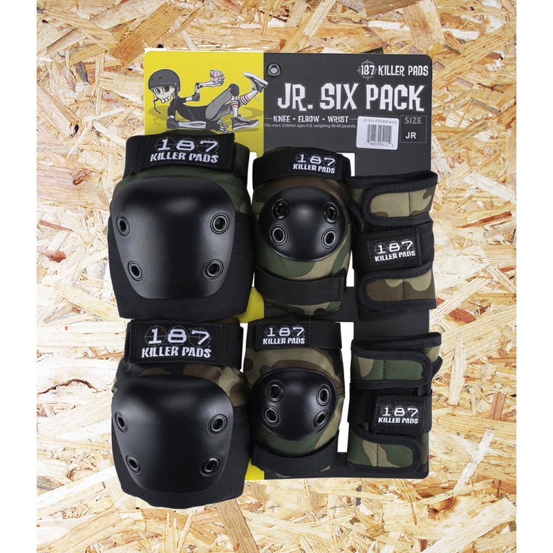 187 Killer Pads Jr. Six Pack Set Camo
