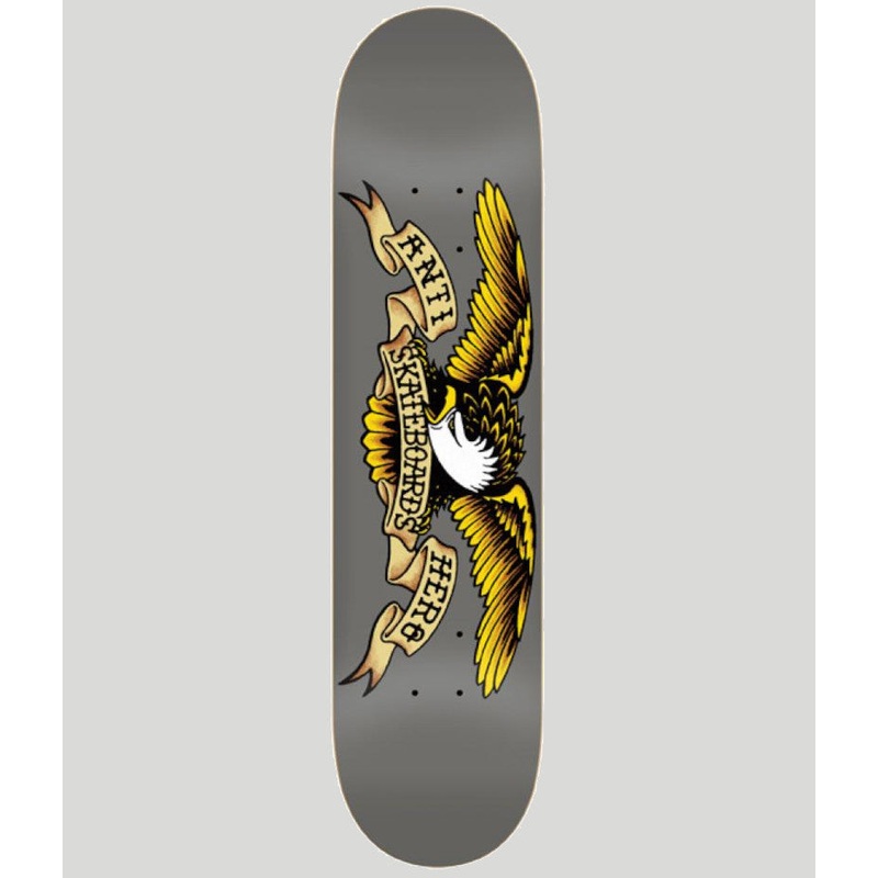 Anti Hero Classic Eagle Grey Skateboard Deck 8.25